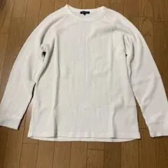 ★URBAN RESEARCH★長袖ニット 40サイズ　ワッフル生地　アイボリー