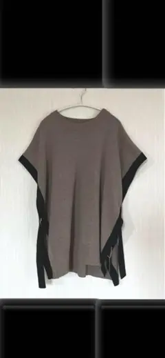 サイドベルト　ニットベスト　Lサイズ