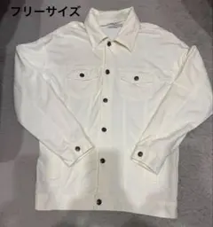 ジャケット 白 フリーサイズ アウター 薄手 美品