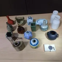 1輪差し　陶器の花瓶 14点セット