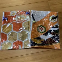 和風　巾着　2点　ハンドメイド