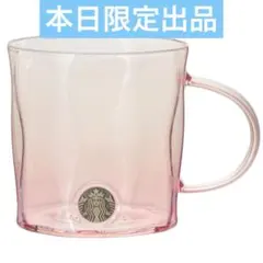 SAKURA2026 耐熱グラスマグメダルピンクグラデーション　スターバックス