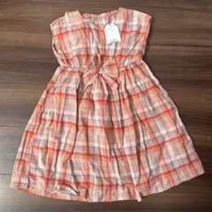 ノースリーブチェックワンピース 110cm