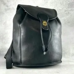 オールドコーチ USA製 リュック ターンロック レザー vintage 黒