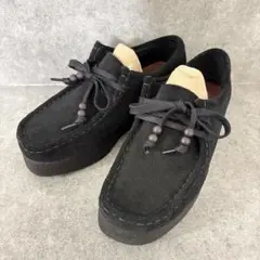 【極美品】クラークス ワラクラフトビー 厚底 スエード 24cm