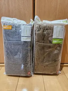 ユニクロ 110cmフリースレギンス　2枚セット