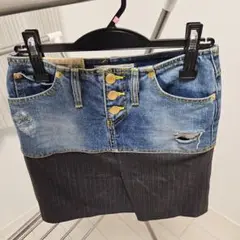 ダブルスタンダードクロージング デニムストライプタイトスカート