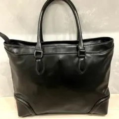 極美品・良品✨高級 kimura handmade 本革 トートバック 黒 A4