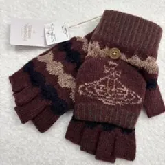 新品　Vivienne Westwood “TOWEL DOT” フード付き手袋