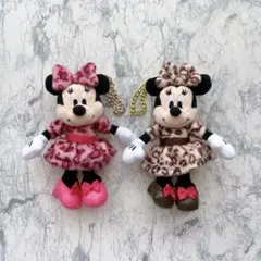 廃盤品》ミニーマウス ぬいぐるみ マスコット 2種セット - メルカリ