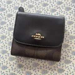 COACH ブラック 三つ折り財布