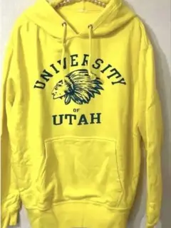 美品 スウェットパーカー インディアン イエロー