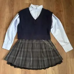 セットアップ チェックスカート