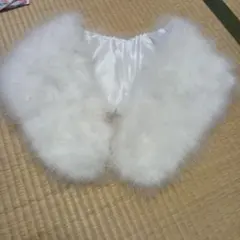 成人式　ホワイトファー　着物ショール(箱付き)