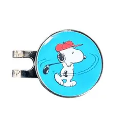 スヌーピー　ゴルフマーカー　マグネット台座　ハットクリップ　025