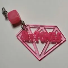 SixTONES 京本大我 アクリル ダイヤモンド チャーム シルバー