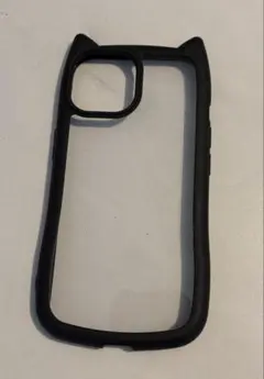 猫耳デザイン iPhone15ケース 黒