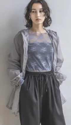 A part by フードミドルブルゾン ウインドブレーカーのサムネイル