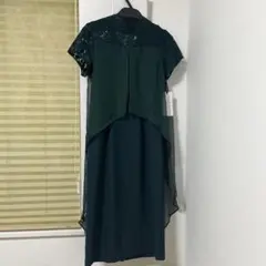 レース切替シフォンフィッシュテールワンピース