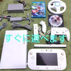 【動作確認済】WIIU 本体　シロ　ソフト　セット　③