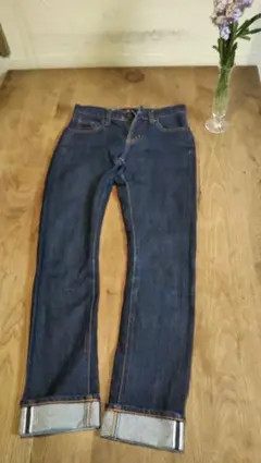 ユニクロ+J ストレートデニム ダークブルーXSサイズ 相当 56cm