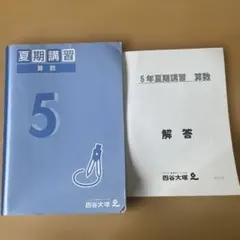 四谷大塚　予習シリーズ　5年夏期講習　算数