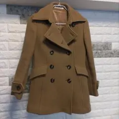 バーバリー ブルーレーベル ロングコート キャメル チェック裏地