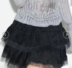 SPINNS ティアードミニスカート