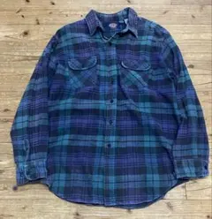 90s ディッキーズ　ヘビーネルシャツ　XL