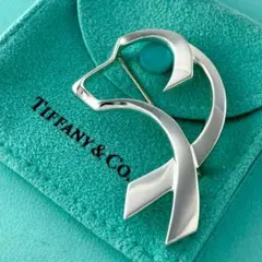 ティファニー　ブローチ　M イニシャル Tiffany ラージイニシャルmブローチ希少 - メルカリ