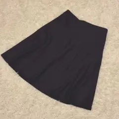 【Reflect 】大きめ ウール混ネイビーフレアスカートサイズ11（L相当）