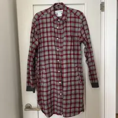 KIM JONES チェック柄ロングネルシャツ AW 06 18