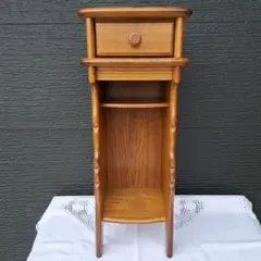 美品】karimoku オールドカリモク キャビネット 電話台 花台 FAX台