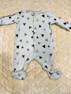 next baby ネクストベビー 三角柄 ロンパース カバーオール 足付き
