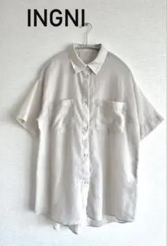 INGNI イング　半袖 シアー シャツ ブラウス
