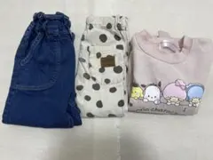女の子トレーナー（120）＆パンツ（110）3点セット サンリオ/BREEZE