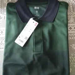 新品未使用タグ付き UNIQLO 錦織モデルポロシャツ グリーン、ブラック Mのサムネイル