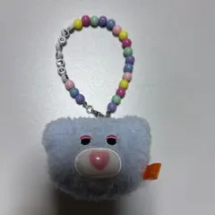 mojojojo ビーズチェーン付きフェイスマスコット　熊　くま