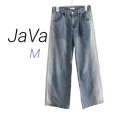 JaVa【M】ワイドデニムパンツ