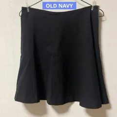 【OLD NAVY】フレアミニスカート ブラック サイドファスナーのサムネイル
