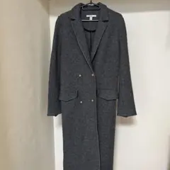 ZARA TRAFALUCグレー ダブルブレスト ロングコート