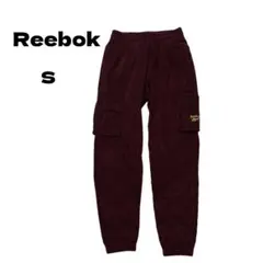 Reebok リーボック コーデュロイトラックパンツ ボルドー S 古着