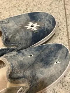 VANS スニーカー 23.5cm スリッポン デニム風