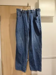90s 希少 極太 リネンレーヨン バギースラックス - メルカリ