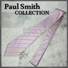 ポールスミス コレクション ネクタイ ストライプ シルク ラベンダー メンズ
