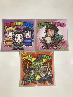 ②ロッテ ビックリマンチョコ 鬼滅の刃マンチョコ 遊郭編 シール3枚セット