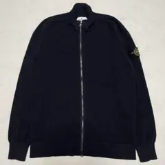 美品】ストーンアイランド ダブルジップ ウールニットパーカー L 黒