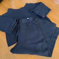 URBAN RESEARCH DOORS ネイビーミラノリブニット セットアップ