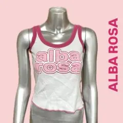 稀少！ ALBA ROSA タンクトップ ホワイト/ピンク