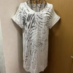 コムサ　ゼブラTシャツ　11号のサムネイル
